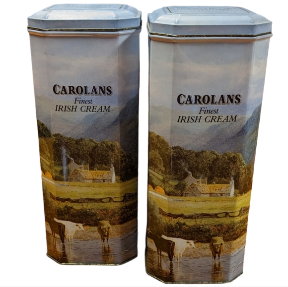 Carolans Irish Cream Other - Vintage Carolans Finest Irish Cream Ireland Valley Collectible Metal Tins